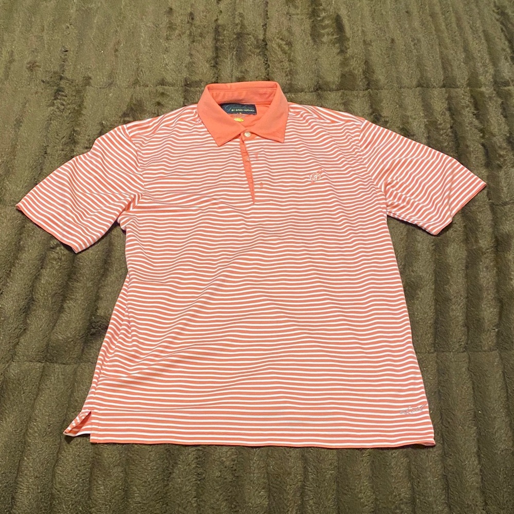 Greg Norman Coral Golf Polo Shirt